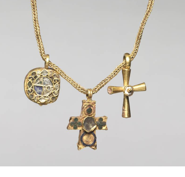 Chain with Pendant and Two Crosses.png