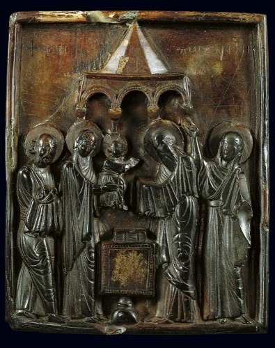 Small steatite icon of the Presentation of Christ in the Temple.jpg