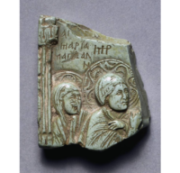 Fragment of an Icon of the Crucifixion with Mary Magdalen and the Virgin Mary.png
