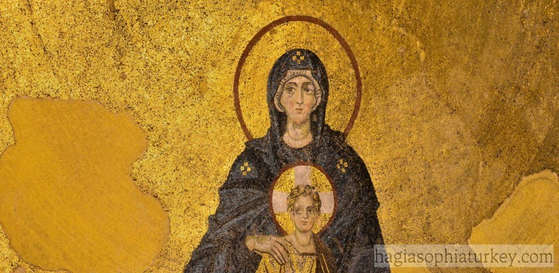 The Virgin And The Child (Apse) Mosaic Of Hagia Sophia