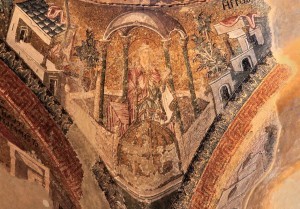 Zacharios whose hands are open as a sign of rejecting, Chora Mosaics