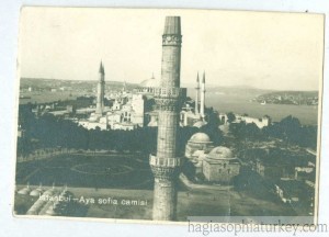 Hagia Sophia from Blue Mosque, 1930