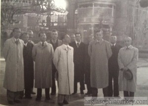 Joseph Goebbels in Hagia Sophia, April 1939.