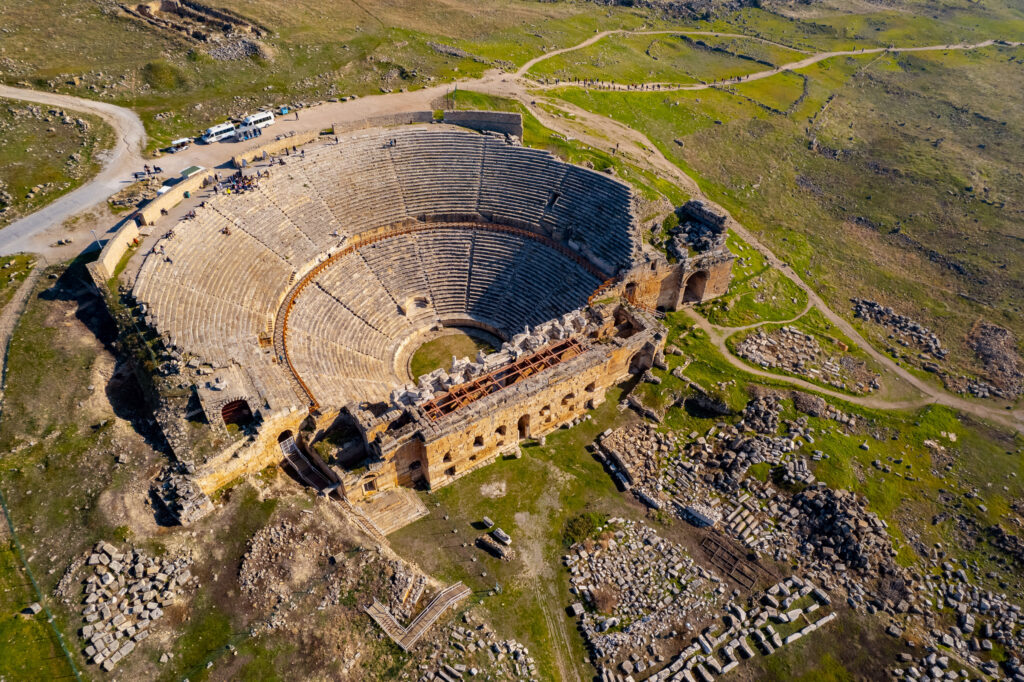 Ancient Theather of Hierapolis - Aerial View